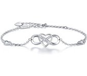 Pulsera Infinito de Plata-Love Forever