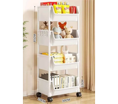 Kitchen Storage Rack Trolley Bookshelf Kitchen Corner Narrow Slit Storage Cabinet Bathroom Living Room Home Organizer