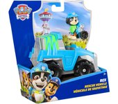 Paw Patrol Patrulla Canina - Coche Dino Rescue + Figura Rex Coche de 15 cm con 1 Figura Rex - Juguetes Niños 3 Años + (Spin Master 6071216)