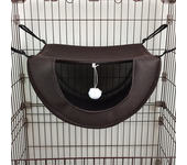 Cat Hammock Pet Cage Hanging Bed Breathable Mesh Cozy Kitten Hamster Sleeping House For Small Animal Guinea Pig Machine Washable