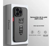 Cute Design Phone Case For iPhone 16 15 14 13 12 11 Mini Pro Max XSMax Plus Art Graffiti Matte J-Jean M-Michel B-Basquiat Cover
