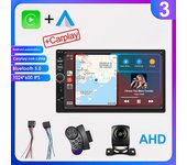 2 din 7 inch IPS Car Radio Multimedia CarPlay Android Auto 2din Autoradio Car Stereo Universal   Head Unit Rear View AHD Camera