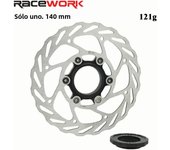 RACEWORK Bike Center Lock Disc Brake Rotor RS6 MTB Road Bicycle 140mm 160mm 180mm Hollow Cooling Brake Disc And Lock Ring