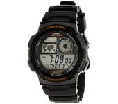 Reloj Digital Casio AE-1000W-1AV para Hombre, Negro, Sumergible 10 Atmósferas
