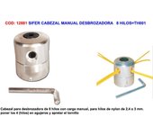 Sifer cabezal metal manual desbrozadora   8 hilos th001(0439)