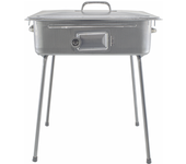Mediawavestore Barbacoa Fornacella Grande 27x37cm Carbón con Tapa y Parrilla