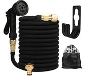 Conector Doble De Metal Expansible Para Riega Jardín Alta Presión PVC Rollo Mágico Tubos De Agua Para Riego De Granja Lavado De Coche