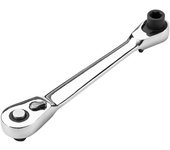 Mini Ratchet Wrench Double Ended Quick Socket Ratchet Wrench 1/4 Inch 72-tooth Screwdriver Hex Torque Wrenches Hand Repair Tools