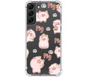 Funda Silicona Antigolpes para Samsung Galaxy S22 Plus 5G diseño Cerdos Dibujos