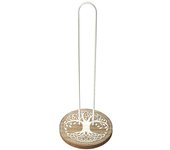 Portarrollo de Papel de Cocina Versa Idun Metal Acero Madera MDF 13 x 31 x 13 cm