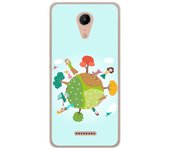 Tumundosmartphone Funda Gel Tpu para Wiko Tommy2 Diseño Familia Dibujos
