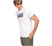 Camiseta de Manga Corta Vans Classic para hombre en color blanco