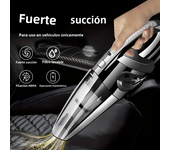 ZVD SOMY para Aspiradora inalámbrica 2 en 1 DE ALTA succión para coche, aspirador de poco ruido húmedo/Seco, recargable con un clic, Kit de accesorios SY