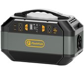Flashfish P56  Estación de Energía Portátil kit supervivencia 72 horas, bateria externa de 288.6Wh/78000mAh Generador de luz Electrico Inverter Solar, Salida AC de 330W, Salida Pico de 600W