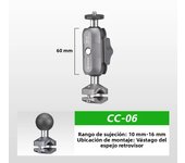 FANAUE Motorcycle Rearview Mirror Aluminum Alloy Sports Camera Bracket For Shooting Insta 360