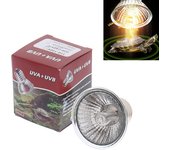 25/50/75W UVA+UVB 3.0 Reptile Lamp Bulb Turtle Basking UV Light Bulbs Heating Lamp Temperature Controller