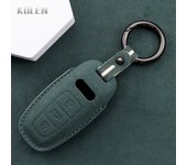 Car Remote Key Case Cover Shell For Audi A3 A4 B9 A6 C8 A7 S7 4K A8 D5 S8 Q7 Q8 SQ8 E-tron Leather Protected Fob Bag Accessories