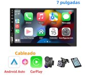 7“ Carplay Android Auto 1 Din Car Radio HD Touch Screen Multimedia MP5 Player USB FM Bluetooth MirrorLink Universal Autoradio