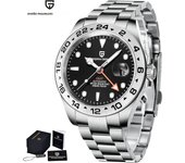 2024 PAGANI Design New Men's Automatic Mechanical Watches GMT Watch 42mm Sapphire Stainless Steel Waterproof Watch Reloj Hombre