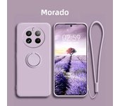 Case for Realme 12 Pro Plus Liquid Silicone Ring Holder Soft Phone Skin Cover for Realme 12 Pro + Upgrade Shockproof Back Fundas