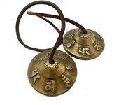Tingsha Tibetana - Símbolos de la Suerte - aprox 6cm
