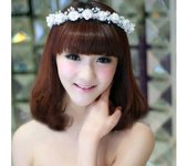 Bride Red Flower Headband Crystal Hairband For women Prom Pageant Bridal Wedding Hair Accessories Jewelry Band Headband Tiara