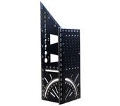 Escuadra de carpintero 3D, regla angular de aleación de aluminio, inglete de 45 y 90 grados, regla de medición para carpintería, vigas de tubo Tridim