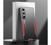 Shock Proof Case for Samsung Galaxy A55 35 25 15 05 52 51 4G 5G S24 23 22 21 20 Plus Ultra FE Brushed Metal Aluminum Armor Cover