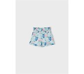 Moda infantil niña MAYORAL 3.203 035 PANTALON CORTO ESTAMPADO MENTA 35448 25V