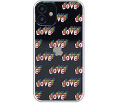 Funda compatible con iPhone 12 Mini - Patron Love