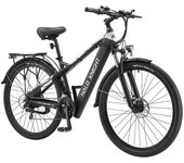 Halo Knight H02 Bicicleta Eléctrica, Motor Brushless de 750W, Batería de 48V 16Ah, Neumáticos de 29*2.1 pulgadas, Velocidad Máxima de 50km/h, Alcance Máximo de 60km, Shimano de 21 Velocidades, Freno de Disco Mecánico - Negro
