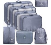 Organizador Maleta de 8 Piezas | Bolsas de Ropa | Viaje Largo Al Extranjero