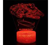 Anime Yoda Baby 3D Lamp LED Illusion Night Light Color Changing Lampara for Kids Bedroom Decor Nightlight Manga Groot Table lamp
