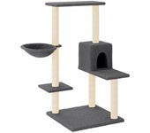 Rascador para Gatos with postes de isal gris obscura 95 cm