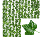 26/4M Artificial Plant Green Ivy Leaf Garland Hanging Vines Outdoor Greenery Wall Decor DIY Fake Wreath Leaves Home Party Decor