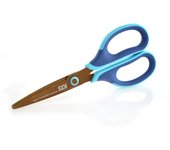 Tijera CRAFT TITANIUM - Cuchillas con cobertura de Titanio anti adherente, resiste 500.000 cortes - NO se pega nada -  puntas redondas de Seguridad, ambidiestras, máxima calidad by SDI por Office Box