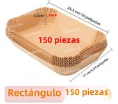 100/50PCS Rectangle Air Fryer Paper Square Baking Paper Barbecue Plate Mat Kitchen Oven NonStick Oil Air Fryer Paper Liners