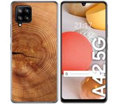 Tumundosmartphone Funda Gel Tpu para Samsung Galaxy A42 5G diseño Madera 04 Dibujos