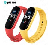 2PCS Watchbands for Xiaomi Mi Band 7 bracelet Miband 5 6 NFC Replacement Wristband Sport Silicone correa mi band 7 6 3 4 8 strap