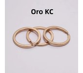 10Pcs/Lot 25 28 30mm Gold Round Key Ring Llaveros Clasp Findings Key Chain Split Ring Plated Key Ring For Jewelry Making