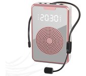 Portátiles para profesores con auriculares de Micrófono, micrófono recargable para entrenamiento, Guía Turístico, Classroo