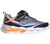 Zapatilla Skechers Niño Flex Glow Negro/naranja