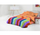 JAVIER LARRAINZAR  Juego nordico 3 piezas con bajera pintura - Juego Nórdico diseño elegante y moderno + suavidad y confort para un descanso óptimo - Juego nordico ideal para todas las estaciones