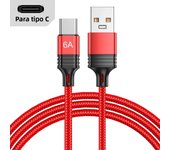 6A 66W Fast Charging Cable USB Type C Cable Fast Charger Cable for Huawei P50 Pro Mate 40 Quick Charge Data Cable 0.5M/1M/2M