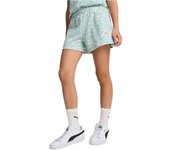 Short marca Puma modelo 685113-67 para niña en color azul celeste