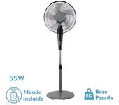 Ventilador de Pie BORLON Negro/Gris 3 VEL.55W