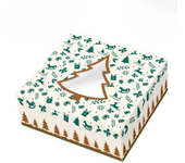 Cajas Para Tartas Arbol De Navidad - 24 X 7,5 Cm (10 Unidades)