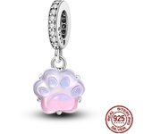 100% 925 Sterling Silver Dark Moon Cat Cute Bow Rabbit Charms Beads Fit Pandora 925 Original Bracelet Fine DIY Birthday Jewelry