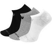 Calcetines New Balance Perfomance Cotton Flat Knit No Show Pack-3 Unds Tricolor - NecroGrisBlanco- Socks Las95123-Wm