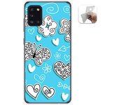 Tumundosmartphone Funda Gel Tpu para Samsung Galaxy A31 diseño Mariposas Dibujos